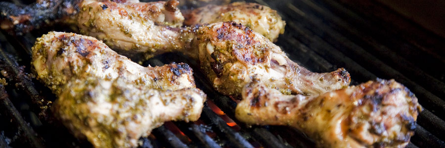 Flame-grilled Pesto Drumsticks